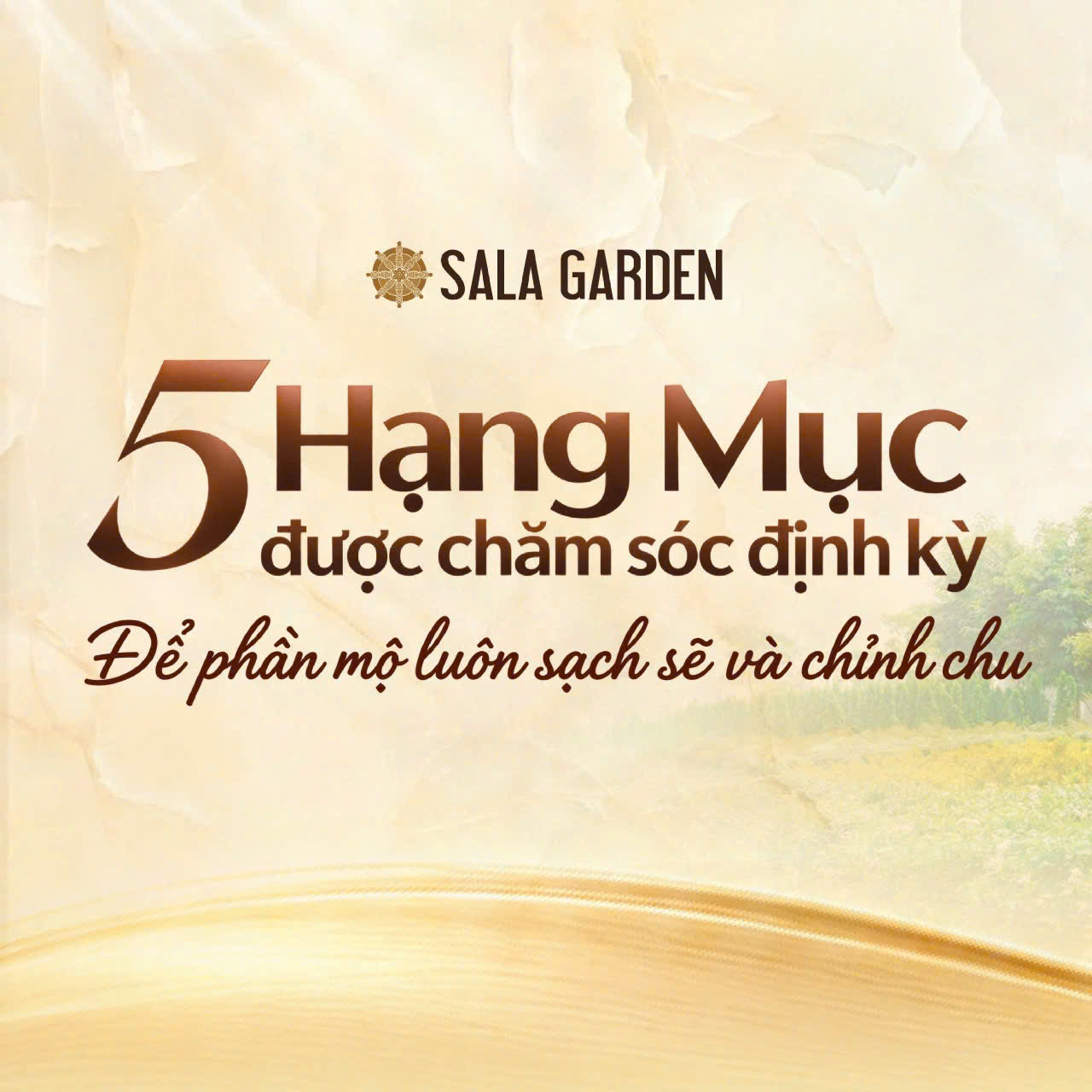 5 Hạng Mục Chăm Sóc Định Kỳ Tại Sala Garden: Giữ Phần Mộ Luôn Chỉn Chu Và Trang Nghiêm