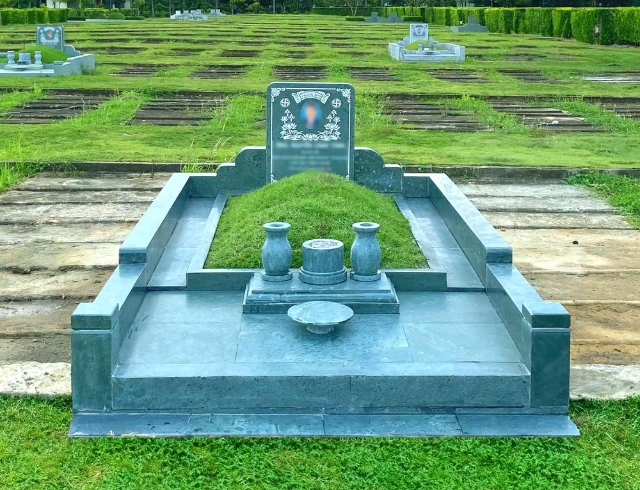 Cảnh quan khu mộ đơn sinh thái tại dự án Sala Garden Long Thành