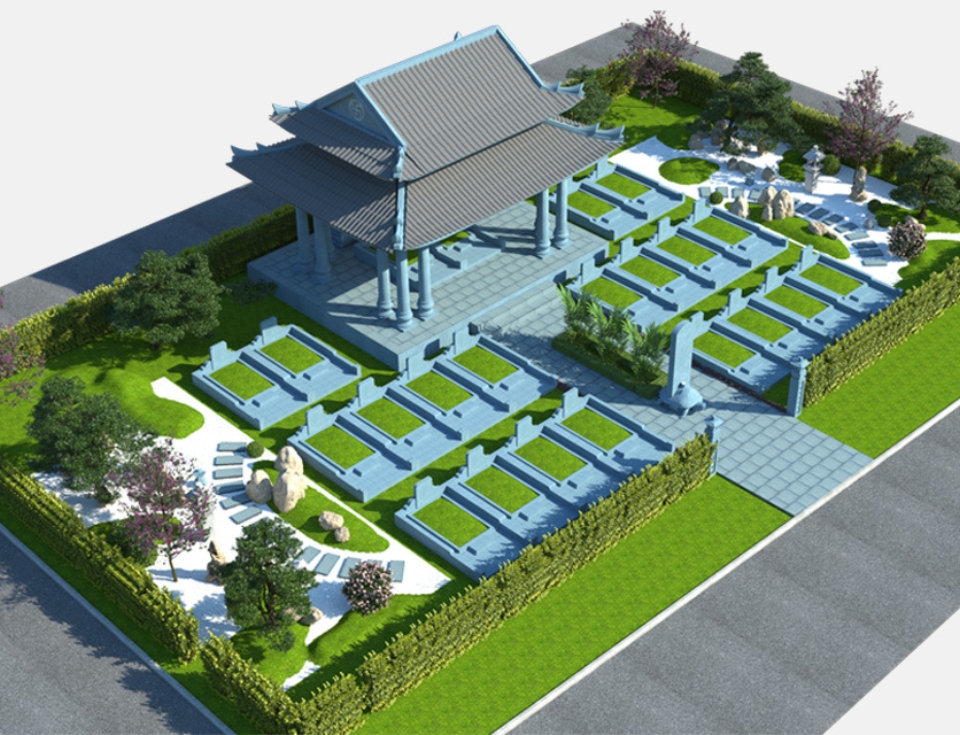 Mộ gia tộc cao cấp tại Sala Garden - mẫu 6